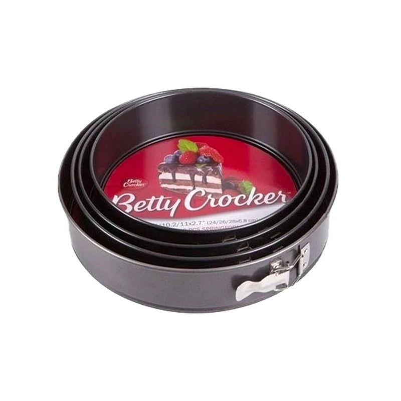 Betty Crocker Springfoam Pan 3 Piece Stainless Steel 1 Set BC1057