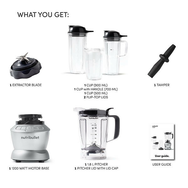 NutriBullet Combo 1200W 640Z - Silver