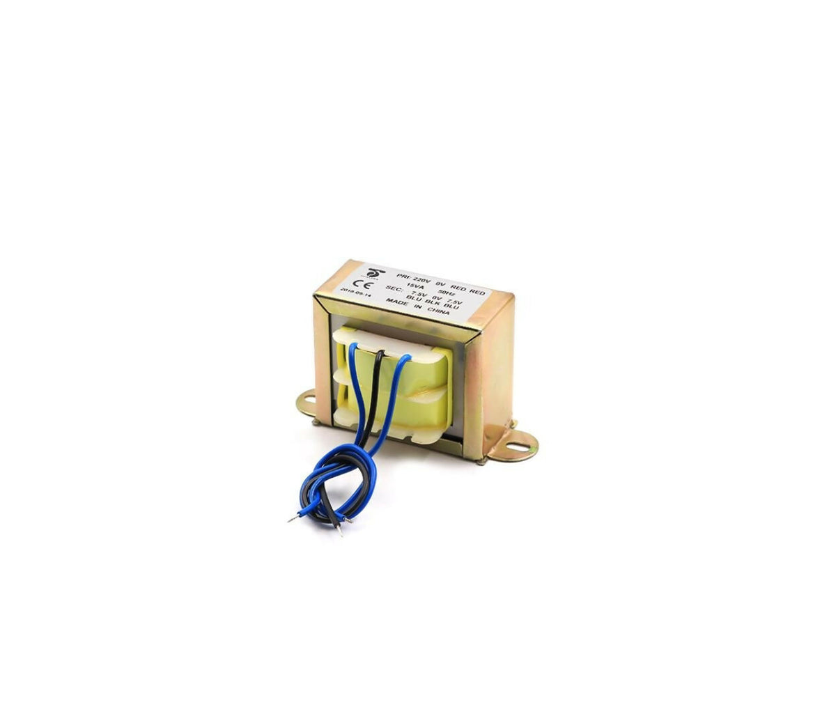 Transformer AC | 220V - 2x 7.5V | 15VA