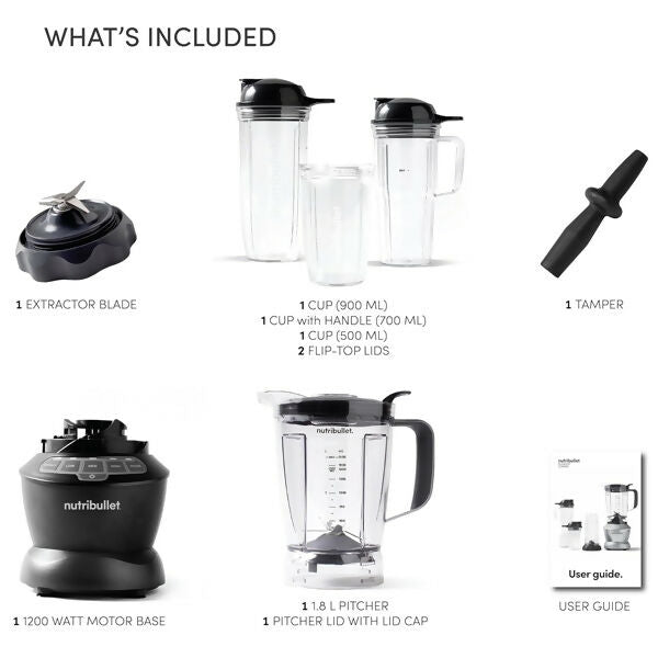 NutriBullet Combo 1200W 640Z - Dark Grey