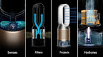 Dyson Purifier Humidify+Cool PH2 De-Nox (White/Gold) | PH05 Purifiying fan - COMING SOON