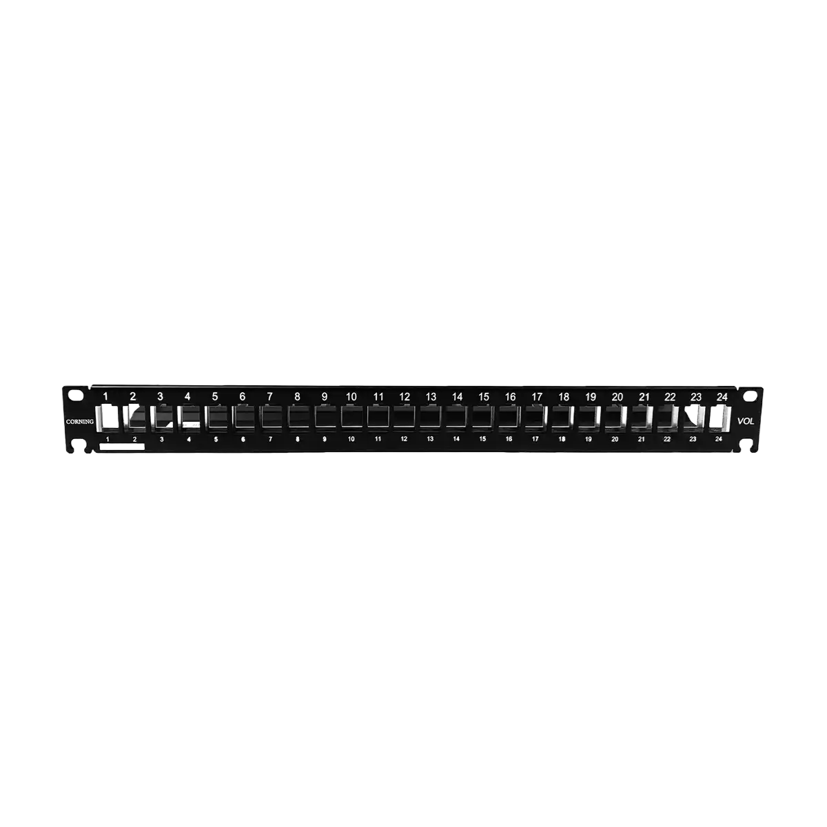 3M (MAXCSV-02408-C001) Corning Blank Patch Panel - 24x Port for 19 cabinets - Black