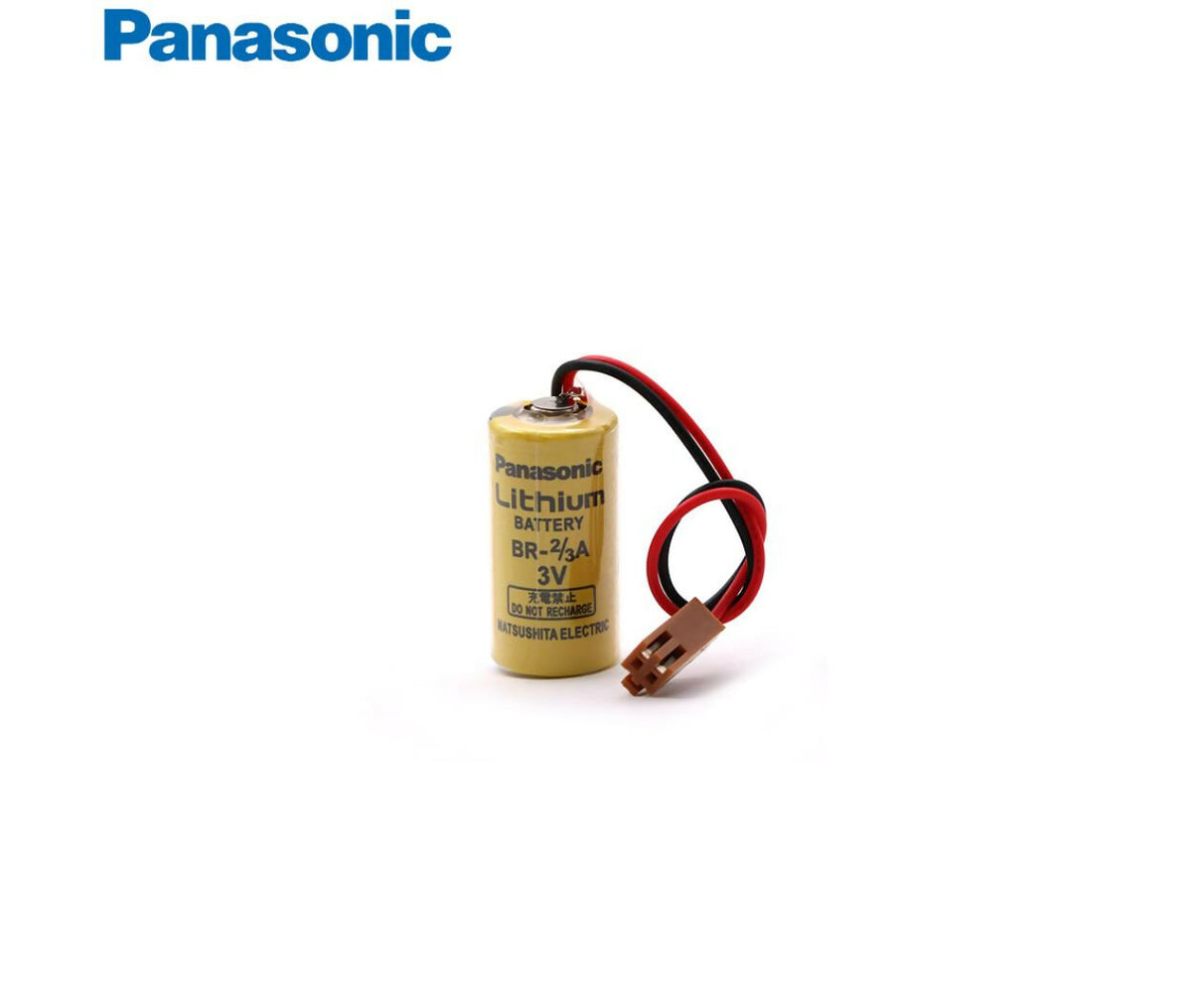 Lithium Battery | 3V 1200mAh | BR-2/3A | Plug | Panasonic