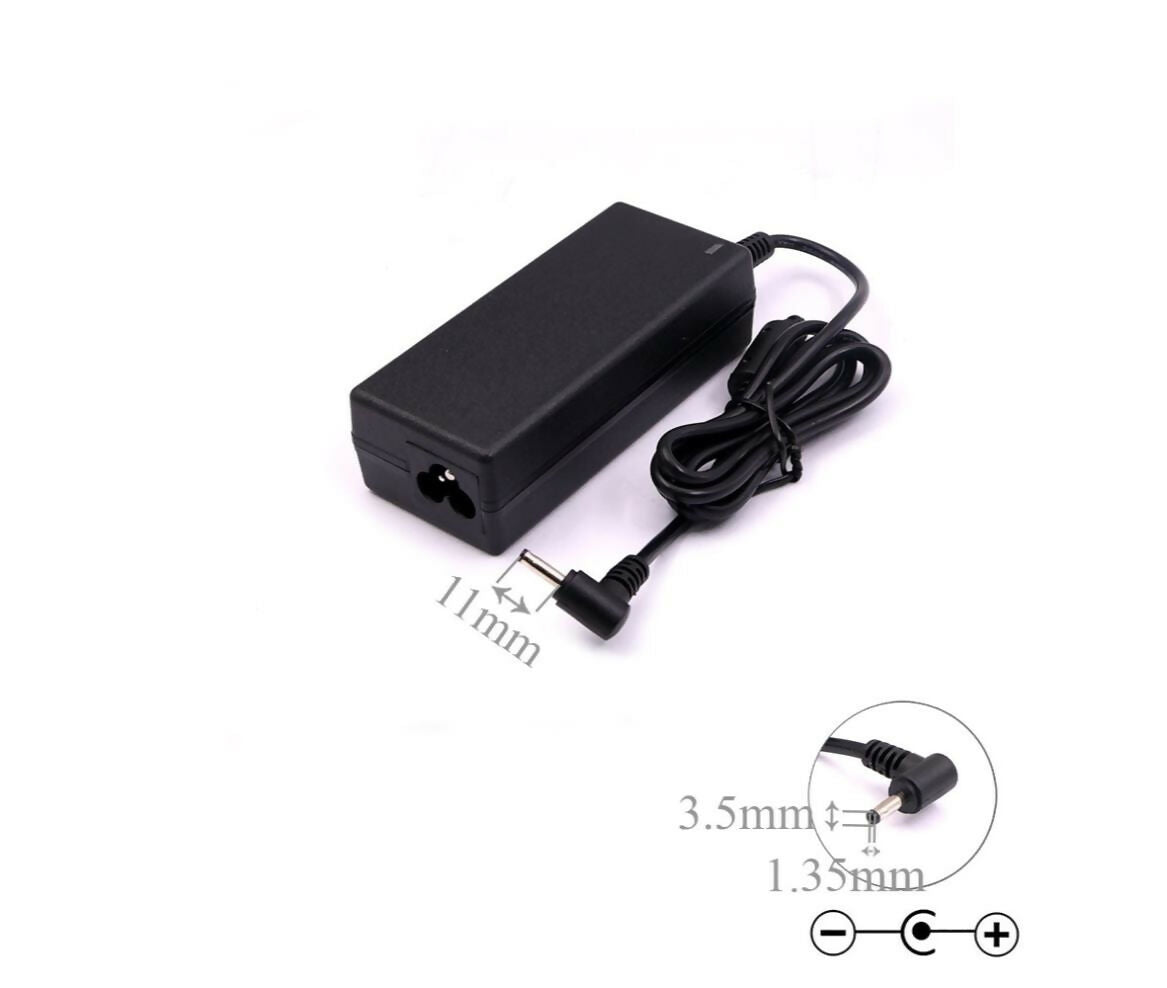 Laptop Power Adapter | DC 19V 3.42A 65W | 3.5x1.35mm | Compatible With Dynabook
