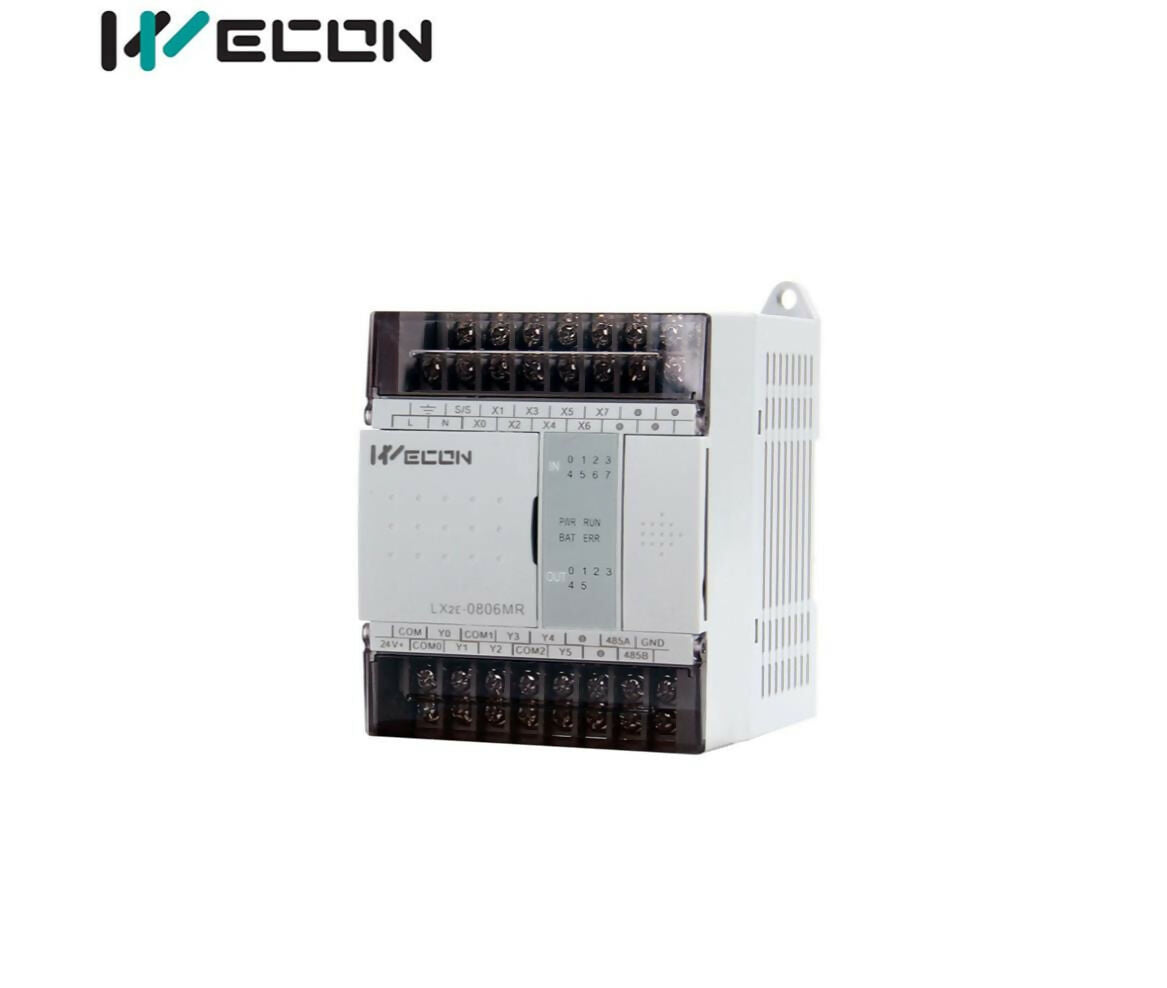 PLC | Main Unit | LX2E-0806MR-D2 | 24V | Relay Output | Wecon