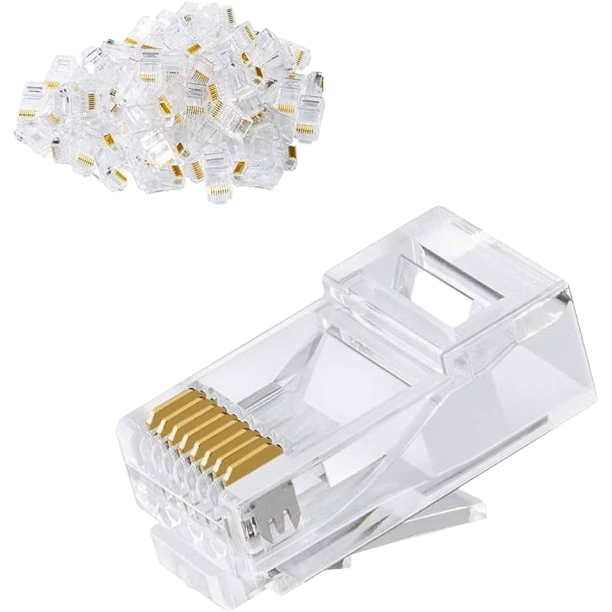 Hitec (8062) Cat6 RJ45 UTP Modular Plug - Box of 100Pcs