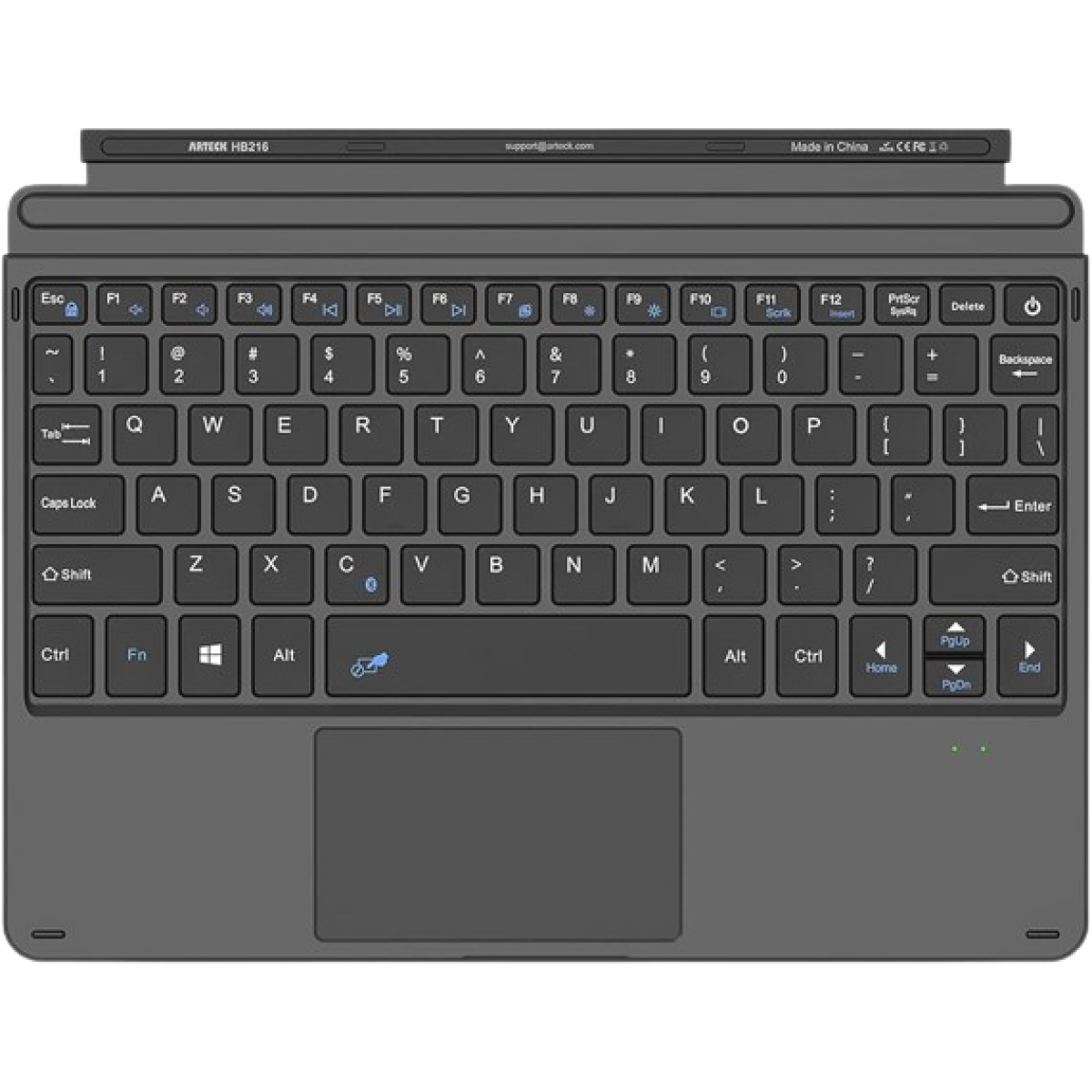 ARTECK (HB216) Type Cover For Surface Go 3 (2021), Go 2 (2020) - US Layout Dark Grey