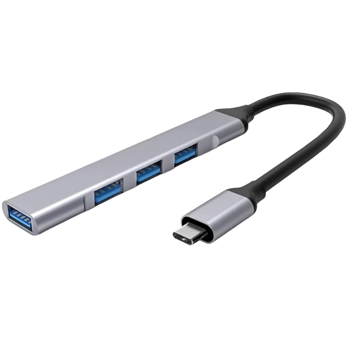 CEM (sh) 4in1 USB-C Expansion HUB To USB 3.0 - 4 Port Adapter - Gray