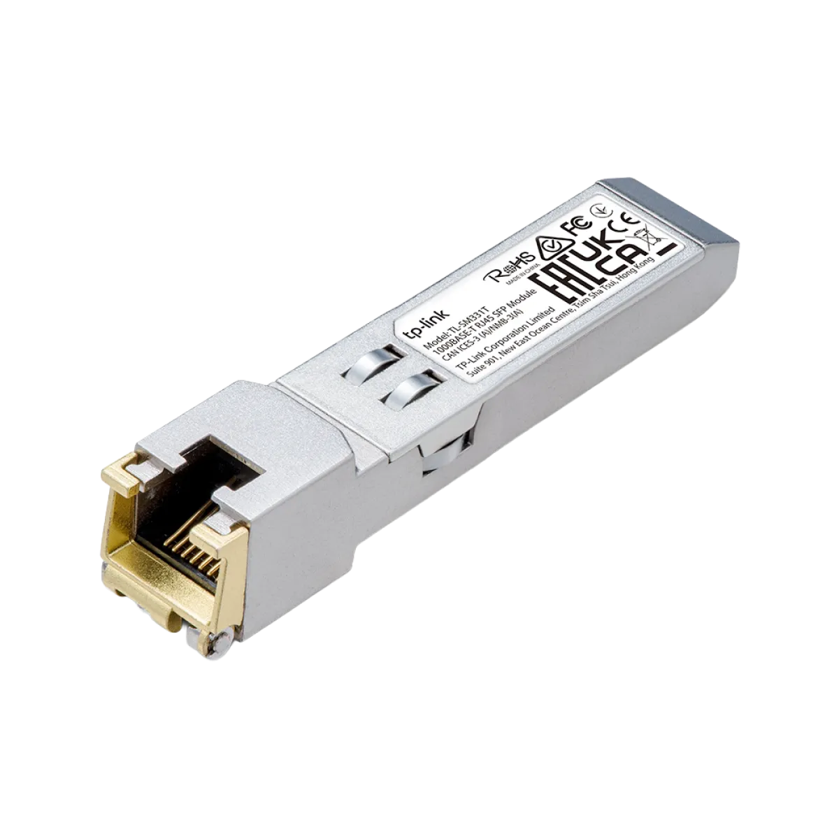 TP-Link (TL-SM331T) 1000BaseT RG45 SFP - Transceiver Module - Silver