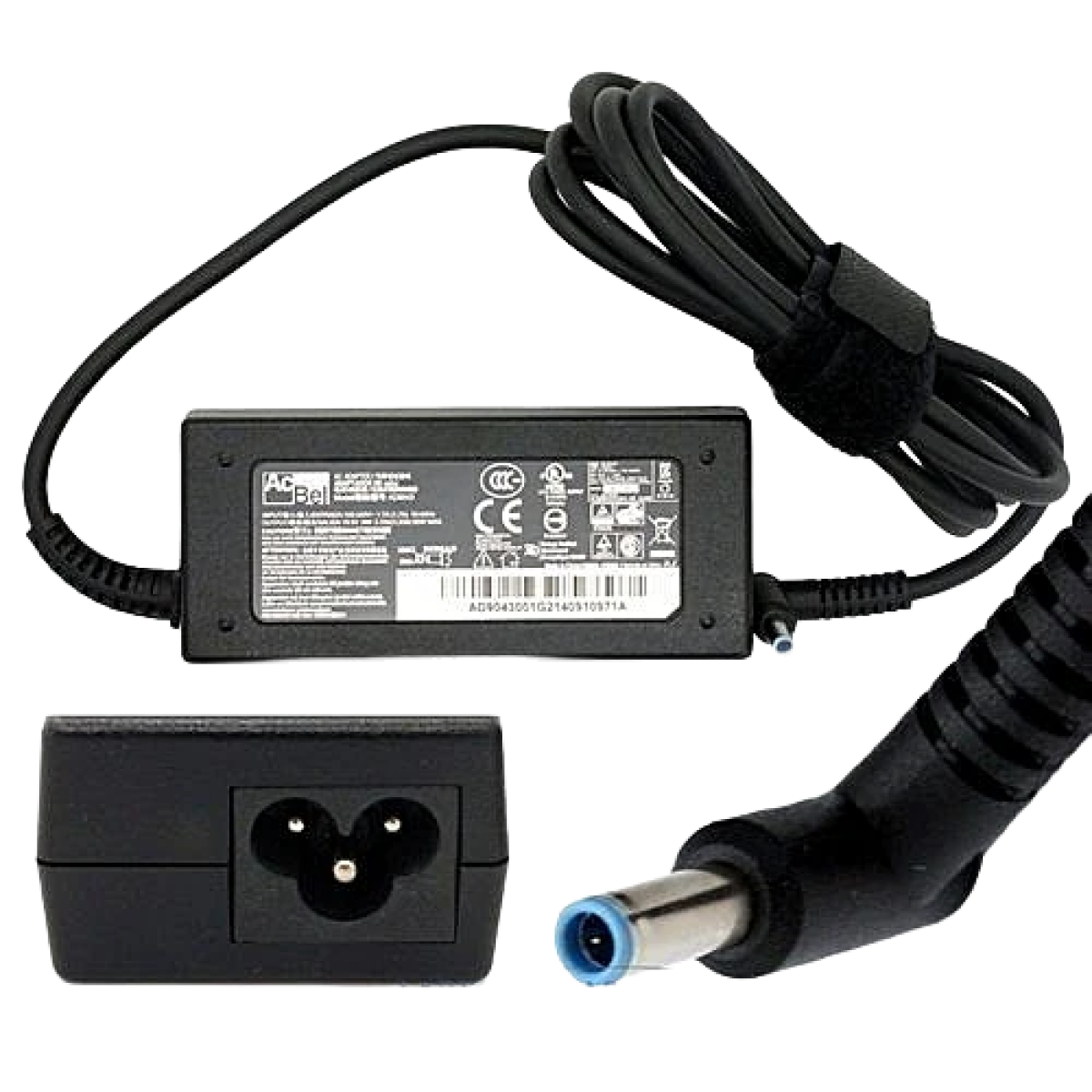 CEM HP Compatible Laptop AC Power Adapter 19.5V 4.62A - 4.5x3.0mm Blue Pin - Black