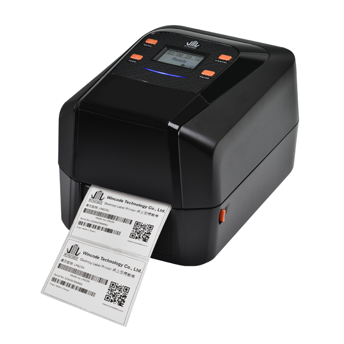 Wincode (LP423A) Direct Thermal Receipt / Label Printer - USB / LAN /Serial - Black