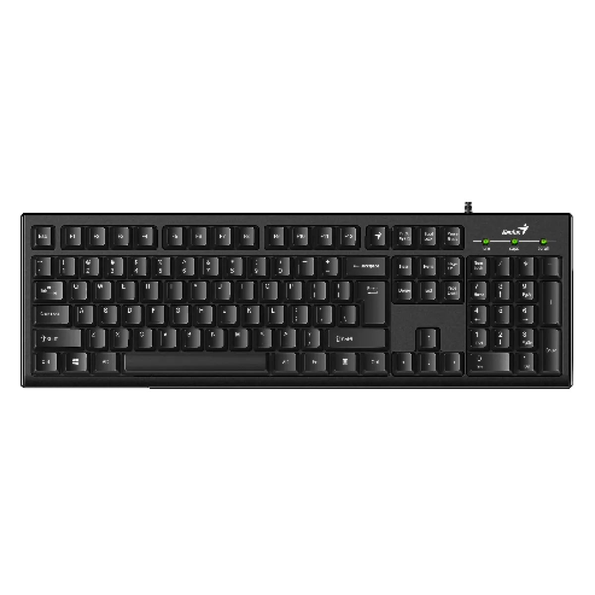 Genius (Smart KB-100) Wired Multimedia Keyboard- USB Interface - UK Layout - Black