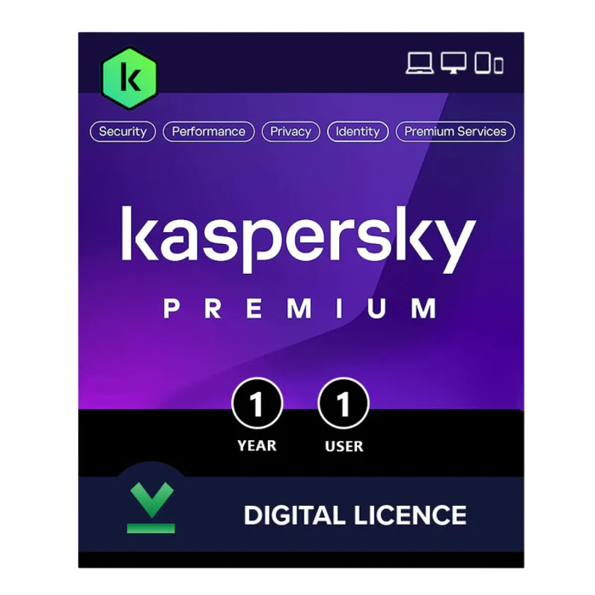Kaspersky (KR011) Premium Security - 1 Device - 1 Year License