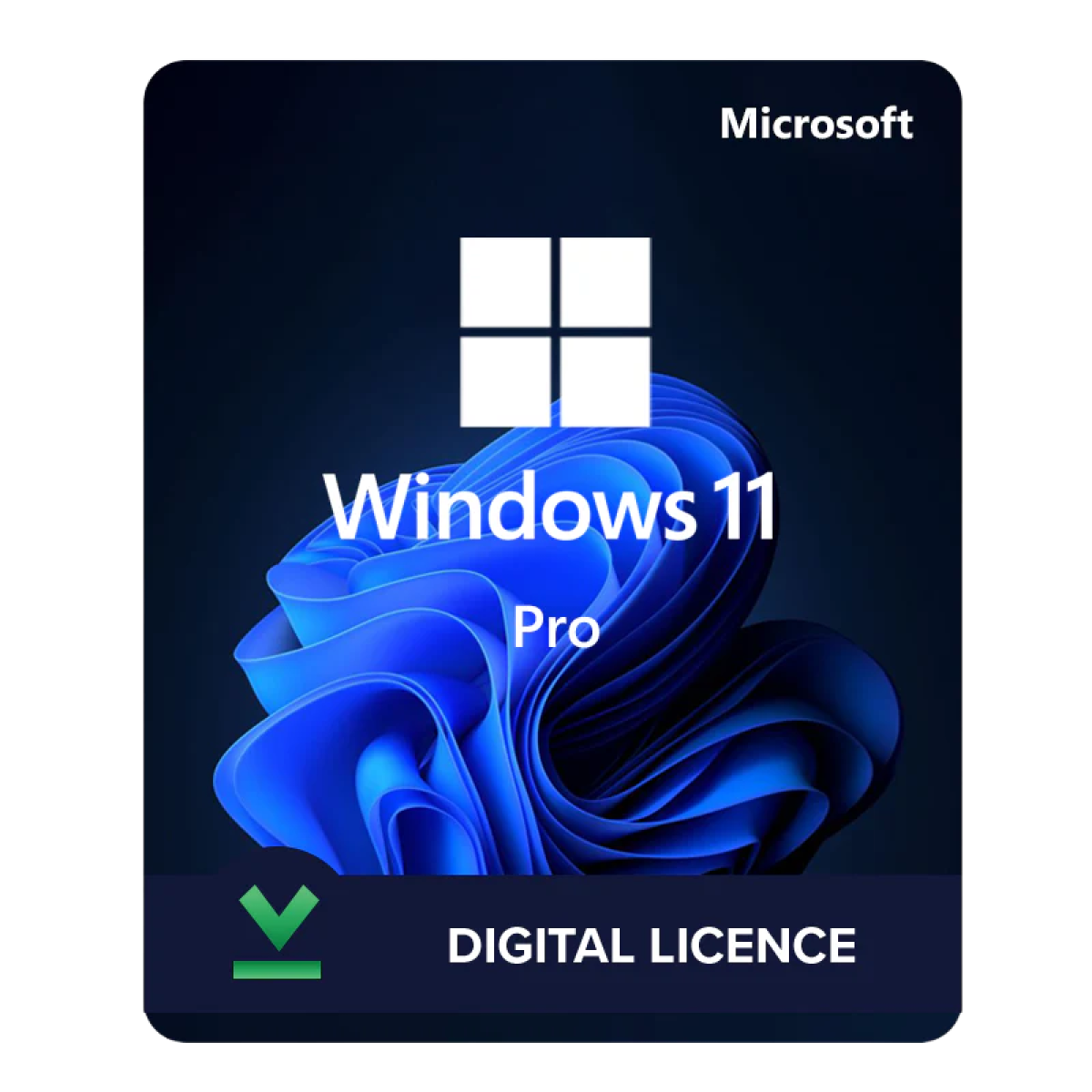 Microsoft (FQC-10528) Windows 11 Pro 64Bit English Lifetime License - 1PC - Label
