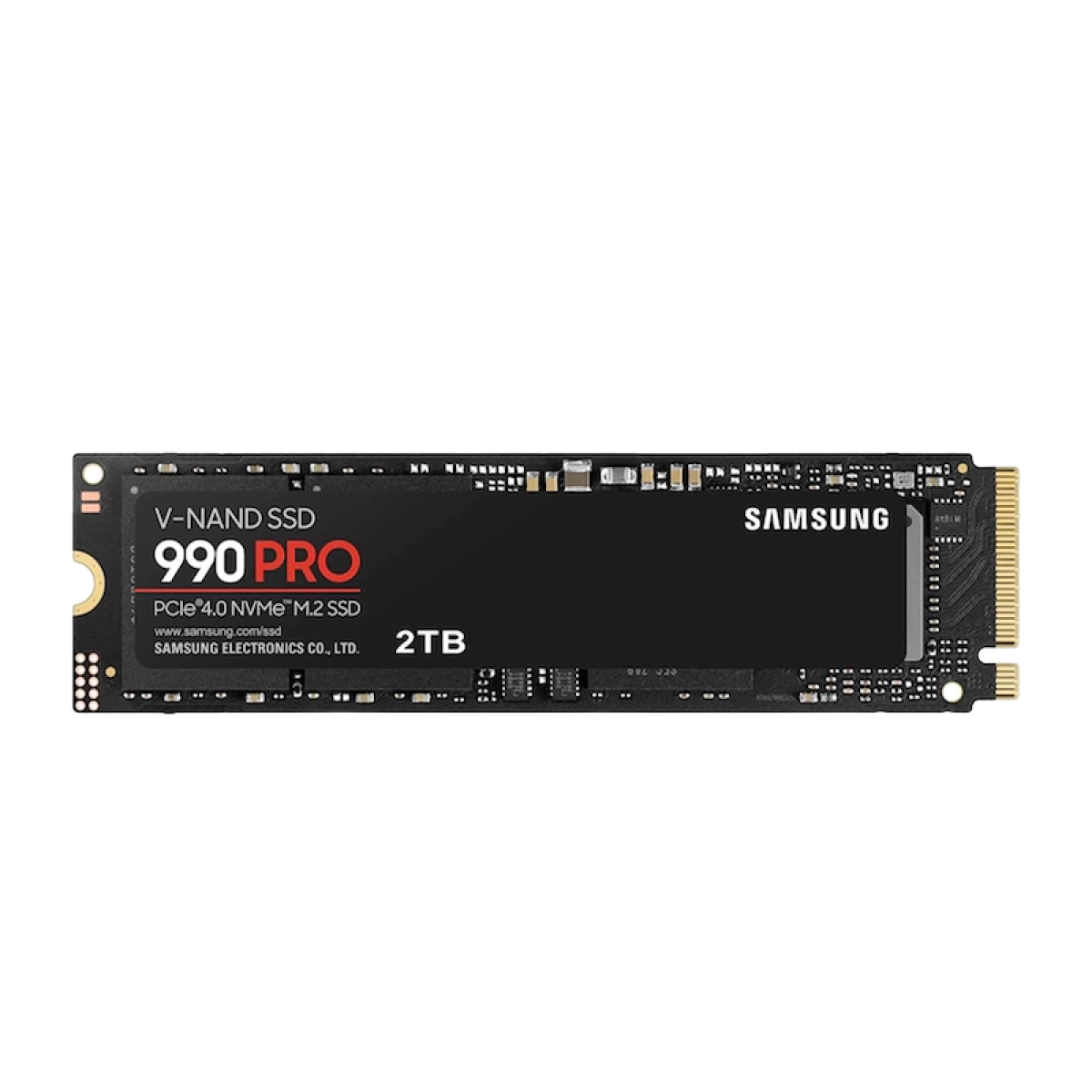 Samsung (MZ-V9P2T0B/AM) 2Tb SSD 990 Pro M.2 2280 PCIe 4.0 NVMe 1.4 SSD - Black
