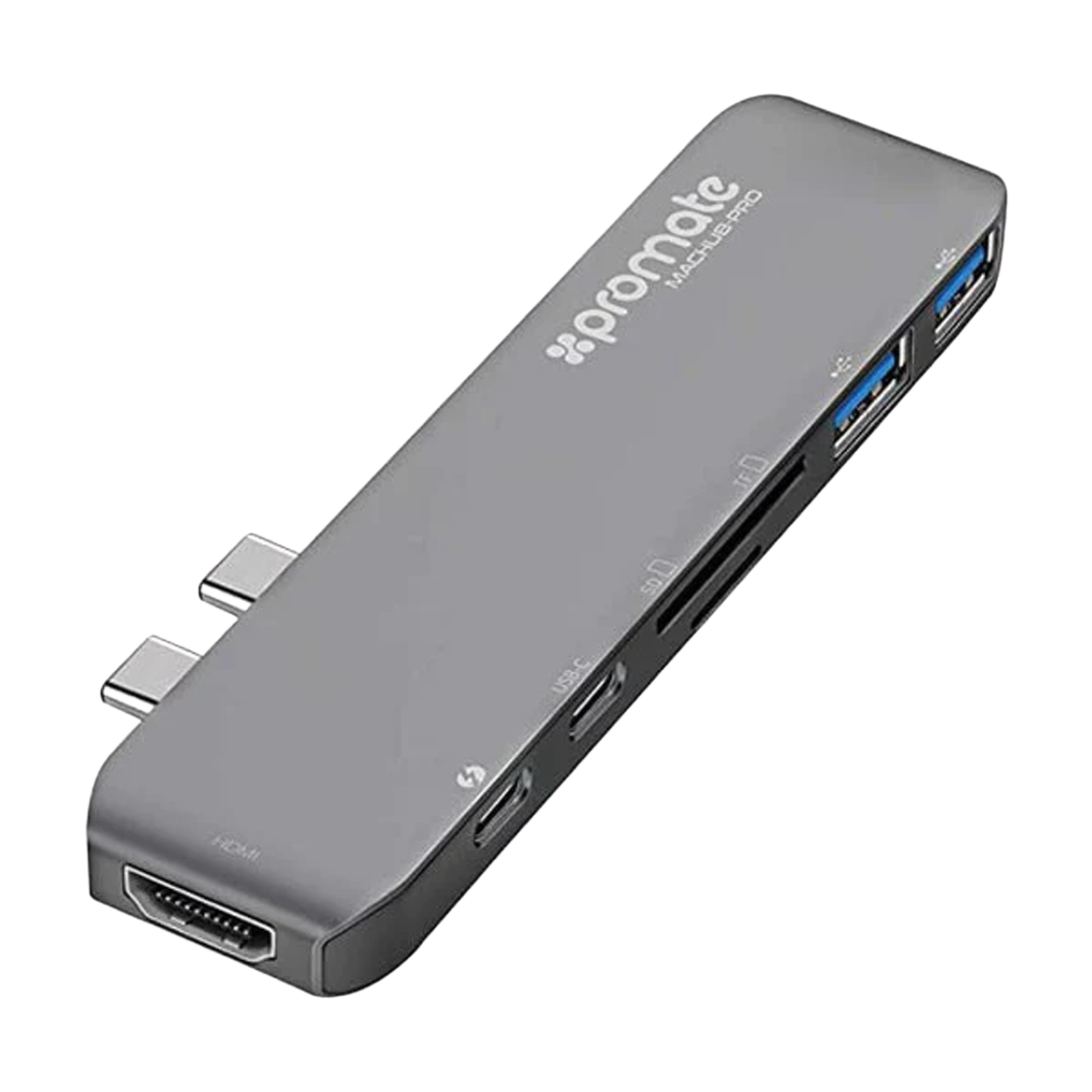 Promate (MacHub-Pro) USB-C Expansion HUB for MacBook Pro 13" & 15" - Space Grey