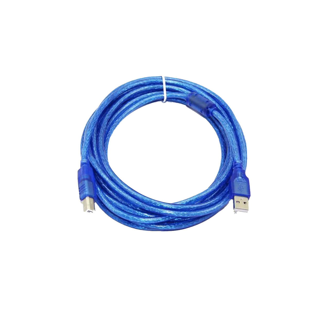 CEM Hoy Cable USB2.0 Cable 10m (AM-BM) Printer Cable - in Sealed Bag - Blue