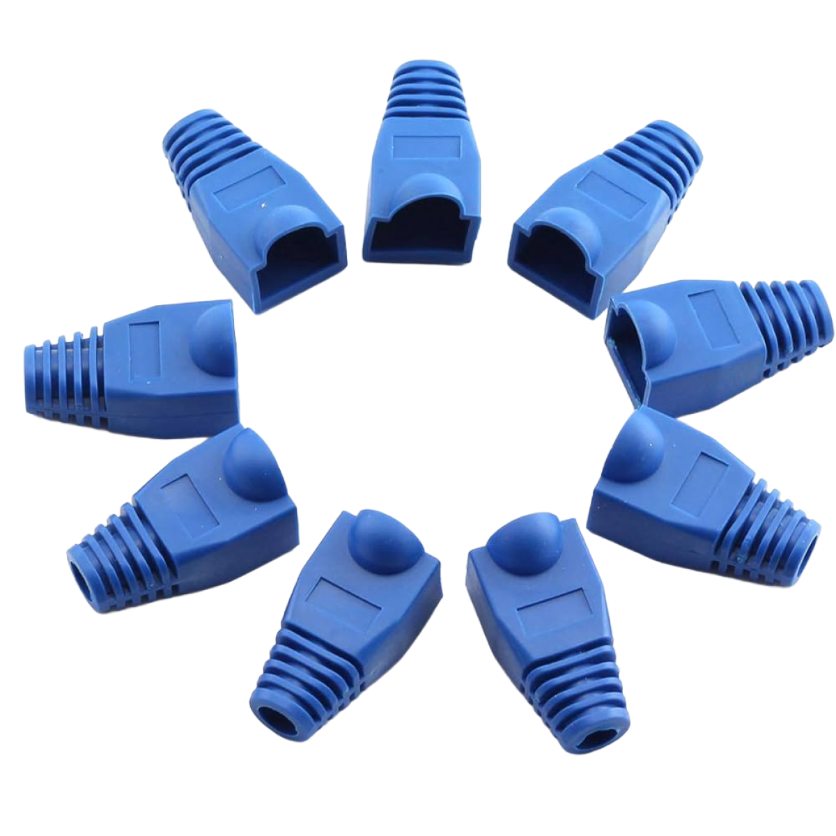 Generic RJ45 Plastic Cover for Modular Plug, 100pc Bag - Black