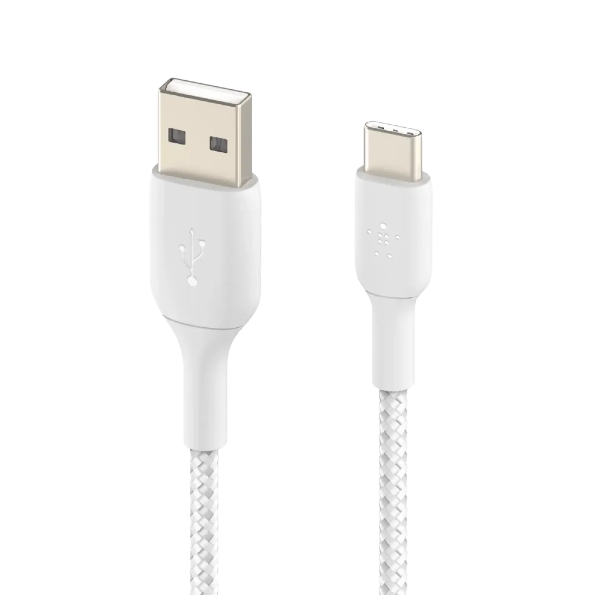 Belkin (CAB002BT1MBW) BoostCharge USB-A to USB-C Charge Braided Cable, 1m - White