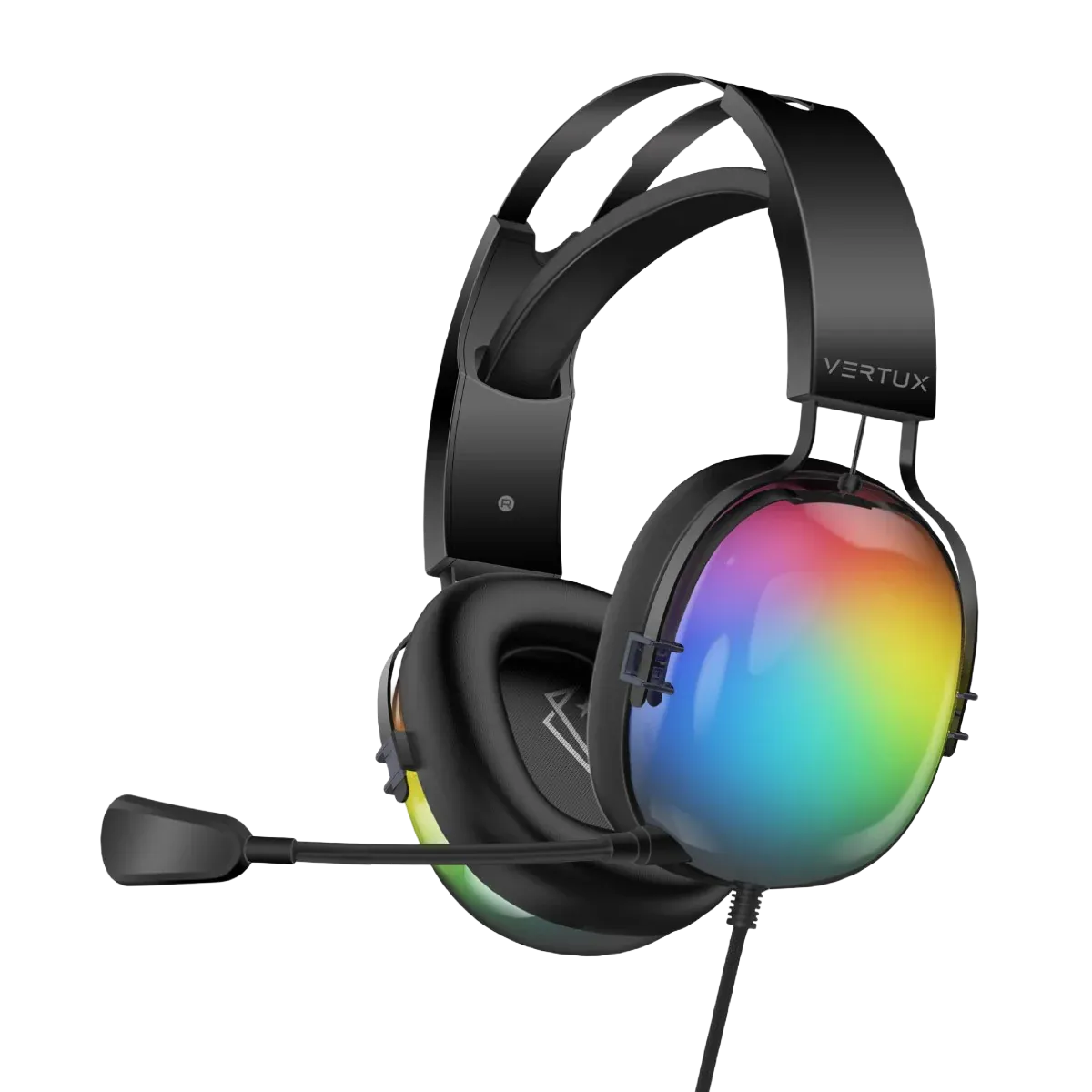 Vertux Sirius High Performance 7.1 Wired Gaming Headset - RGB - Black