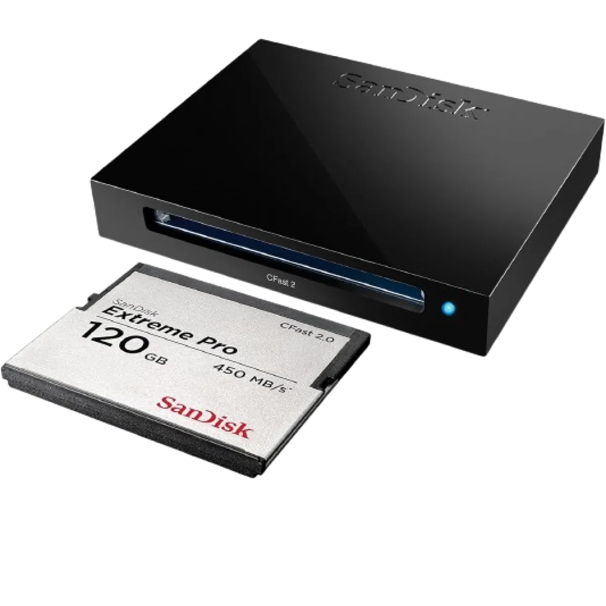 SanDisk (SDDR-299-G46) Extreme PRO CFast 2.0 USB3.0 Card Reader-Writer - Black