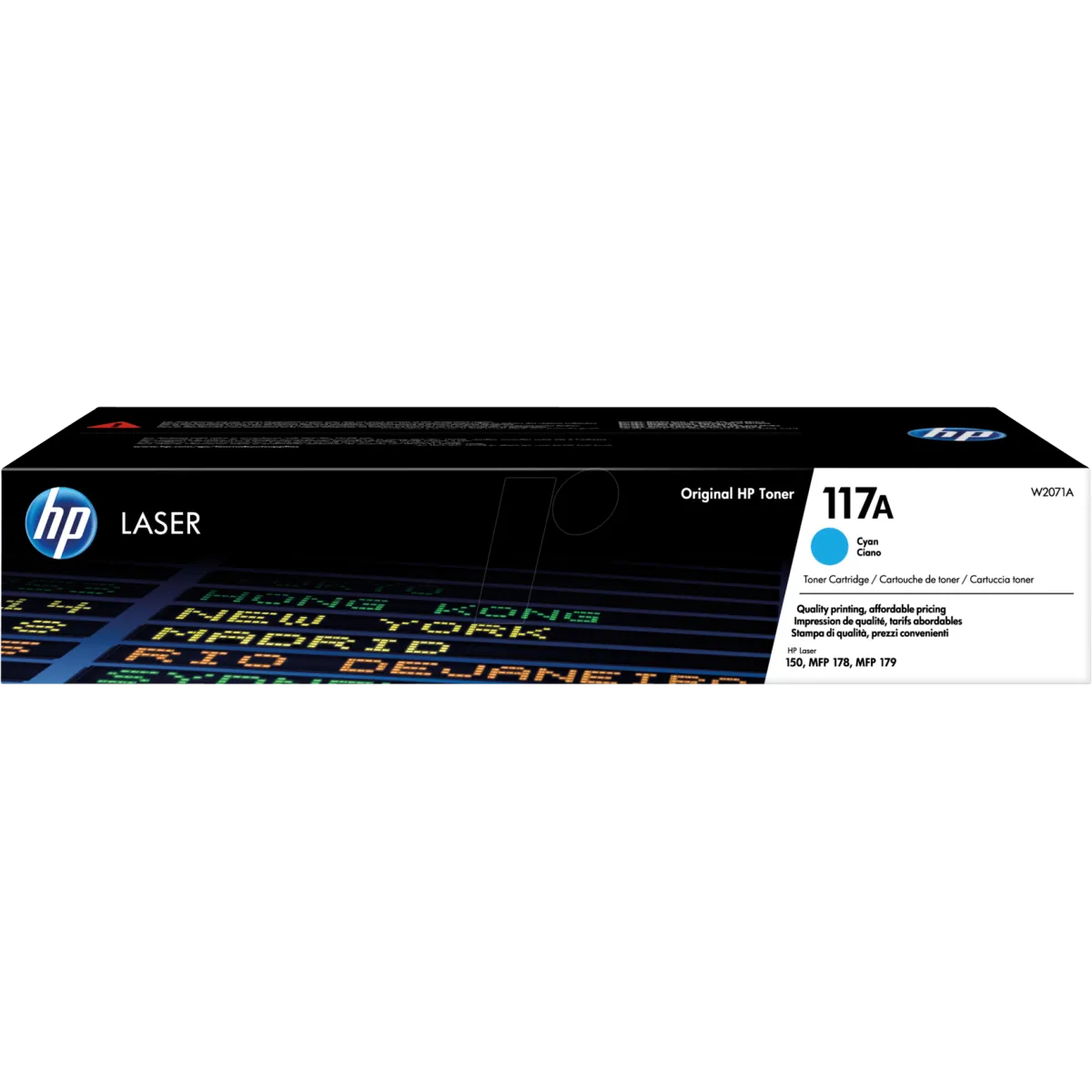 HP (W2071A) 117A Cyan Genuine Toner Cartridge - For HP 150; MFP 178; MFP 179 - Approx 700 Pages