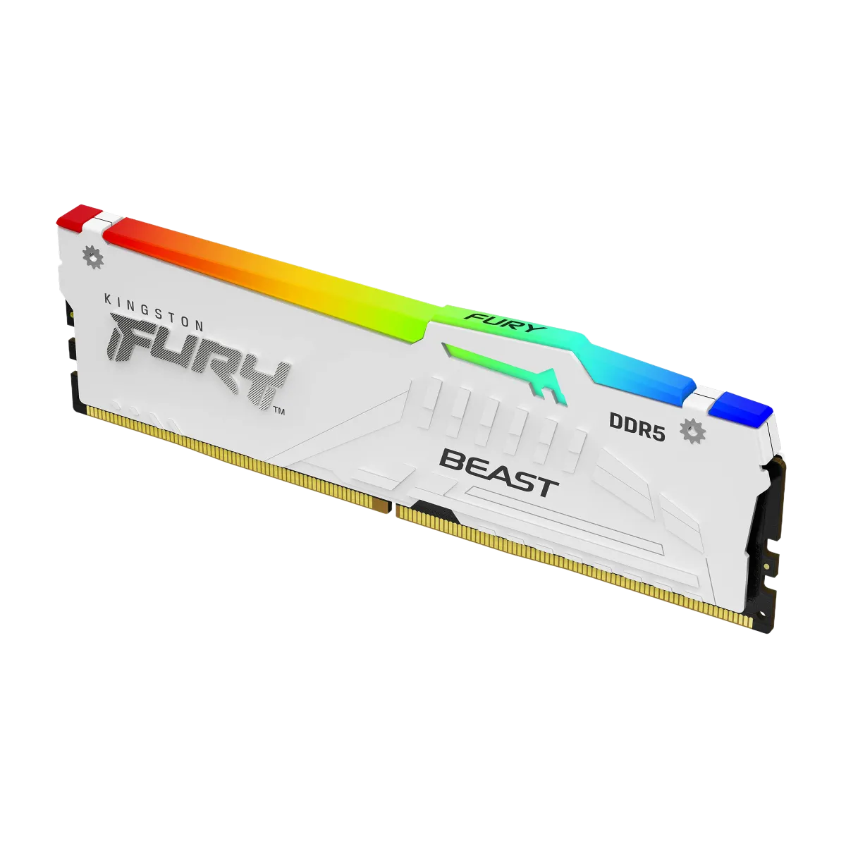 Kingston (KF556C40BWA-16) Fury Beast 16Gb DDR5 5600MHz Gaming Grade Desktop RAM-RGB-UDIMM-White