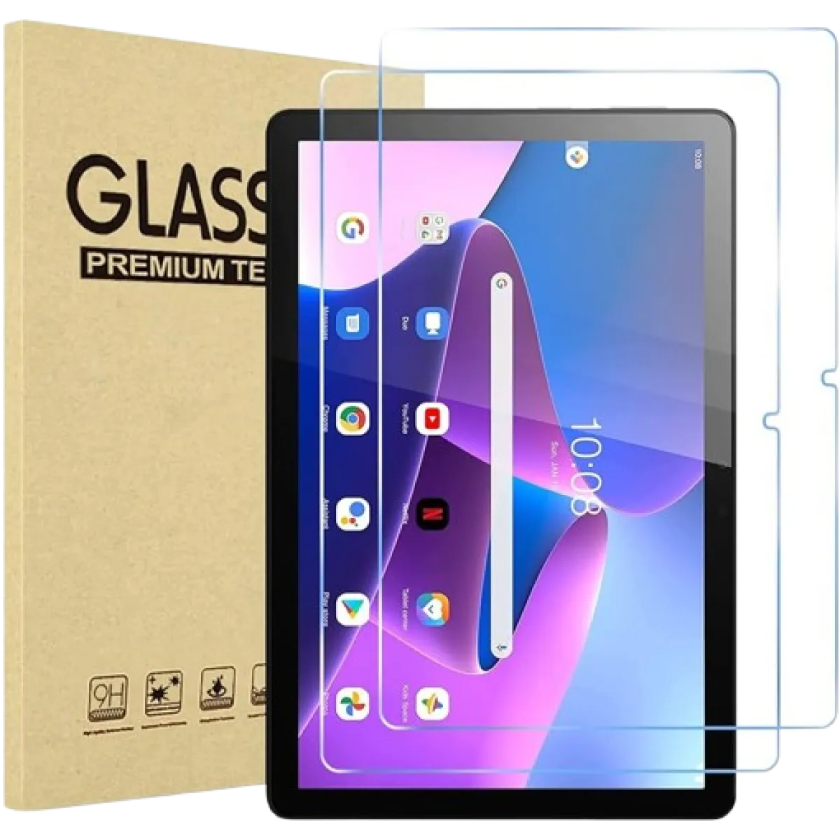 CEM Tempered Glass Screen Protector for Lenovo Tab M10 Plus