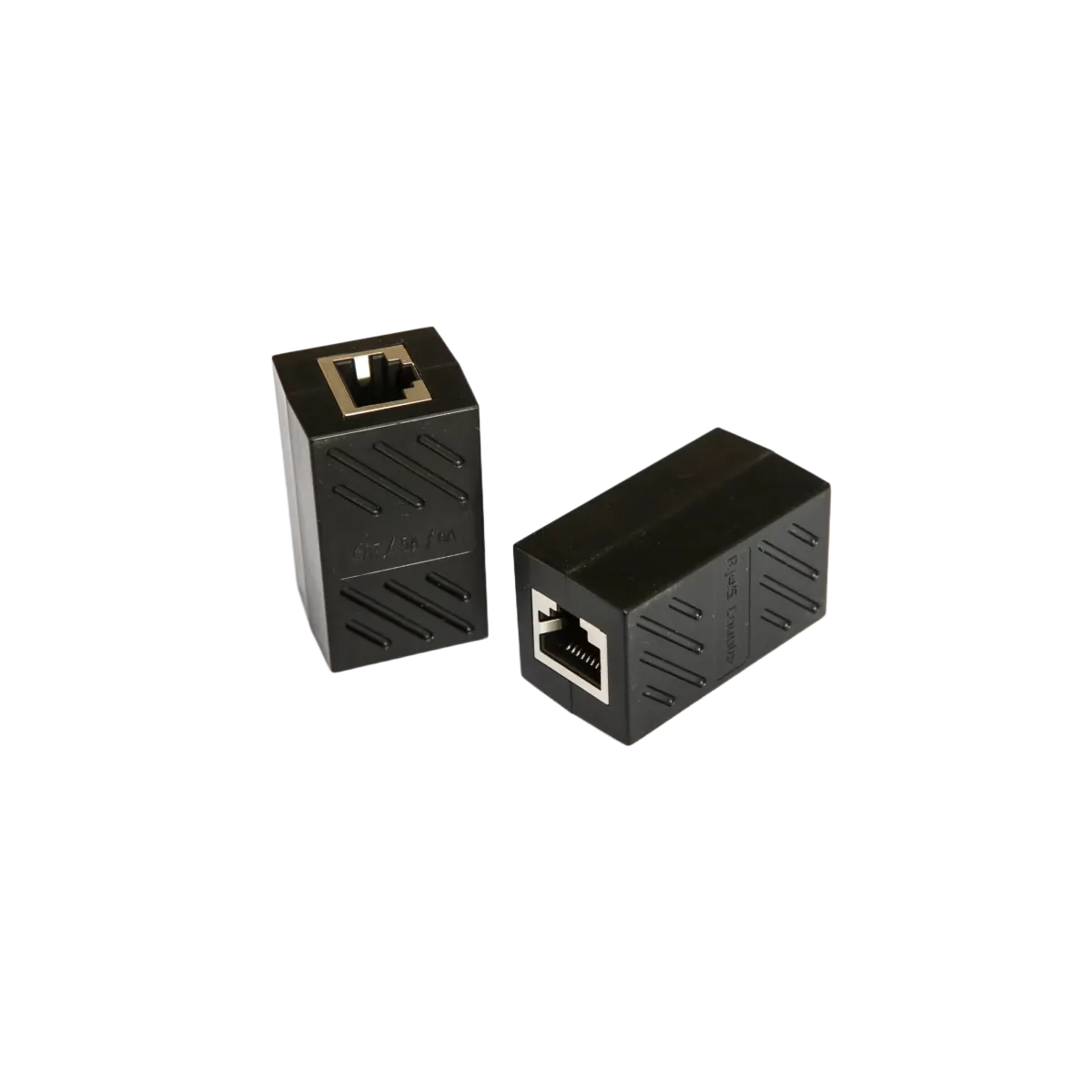 Hitec (3110) Keystone RJ45 Coupler Ethernet Extender Connector - Black