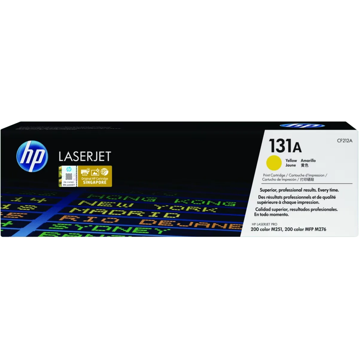 HP 131A (CF212A) Yellow Genuine Toner for LaserJet Pro 200color M251 & MFP M276