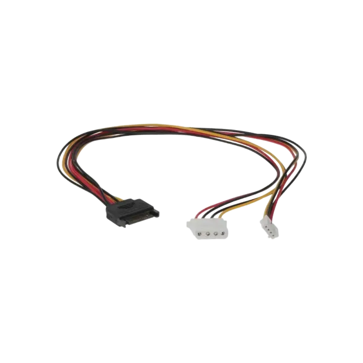 Iways (JT-C078) SATA Power Cable (M-F) - 18cm - Black