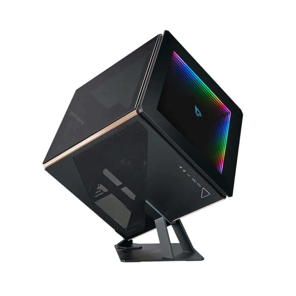 Azza (CSAZ-902) Regis Cube Gaming Chassis - RGB - Black