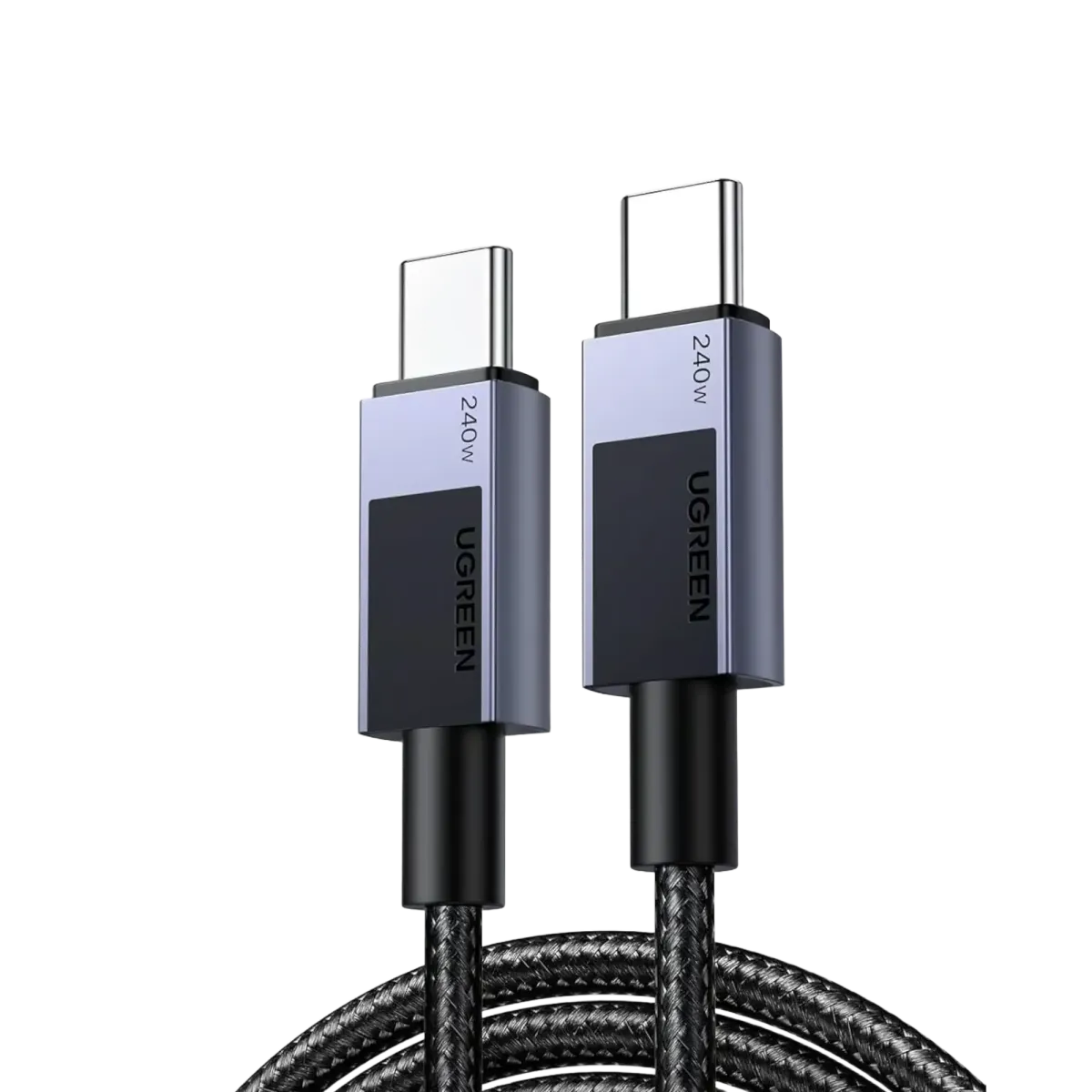 UGreen (45067) USB-C to USB-C Braided Sync Cable - 1m - Aluminum Body - Black
