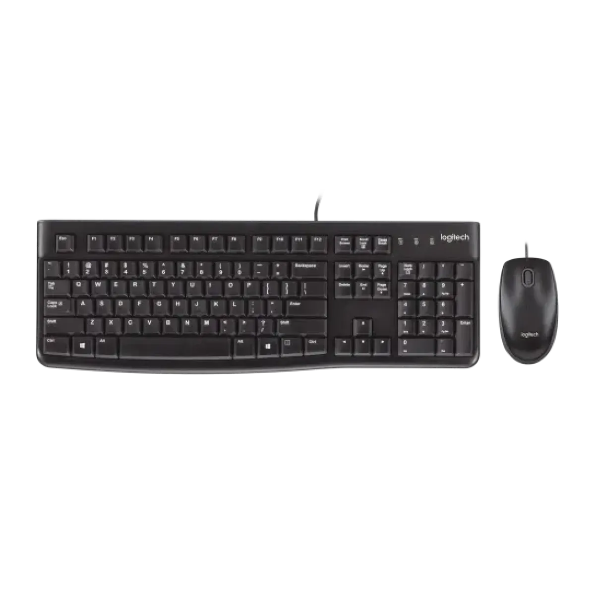 Logitech (920-002589) MK120 Wired Keyboard & Mouse Combo, US Layout - Black