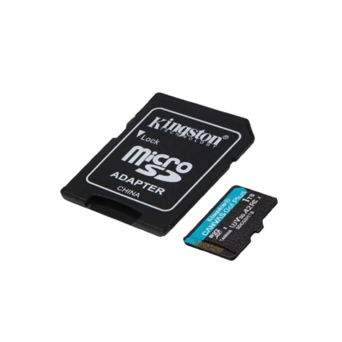 Kingston (SDCG3/1TB) 1Tb MicroSDXC Canvas Go Plus with Adapter - Blue Strip on Black