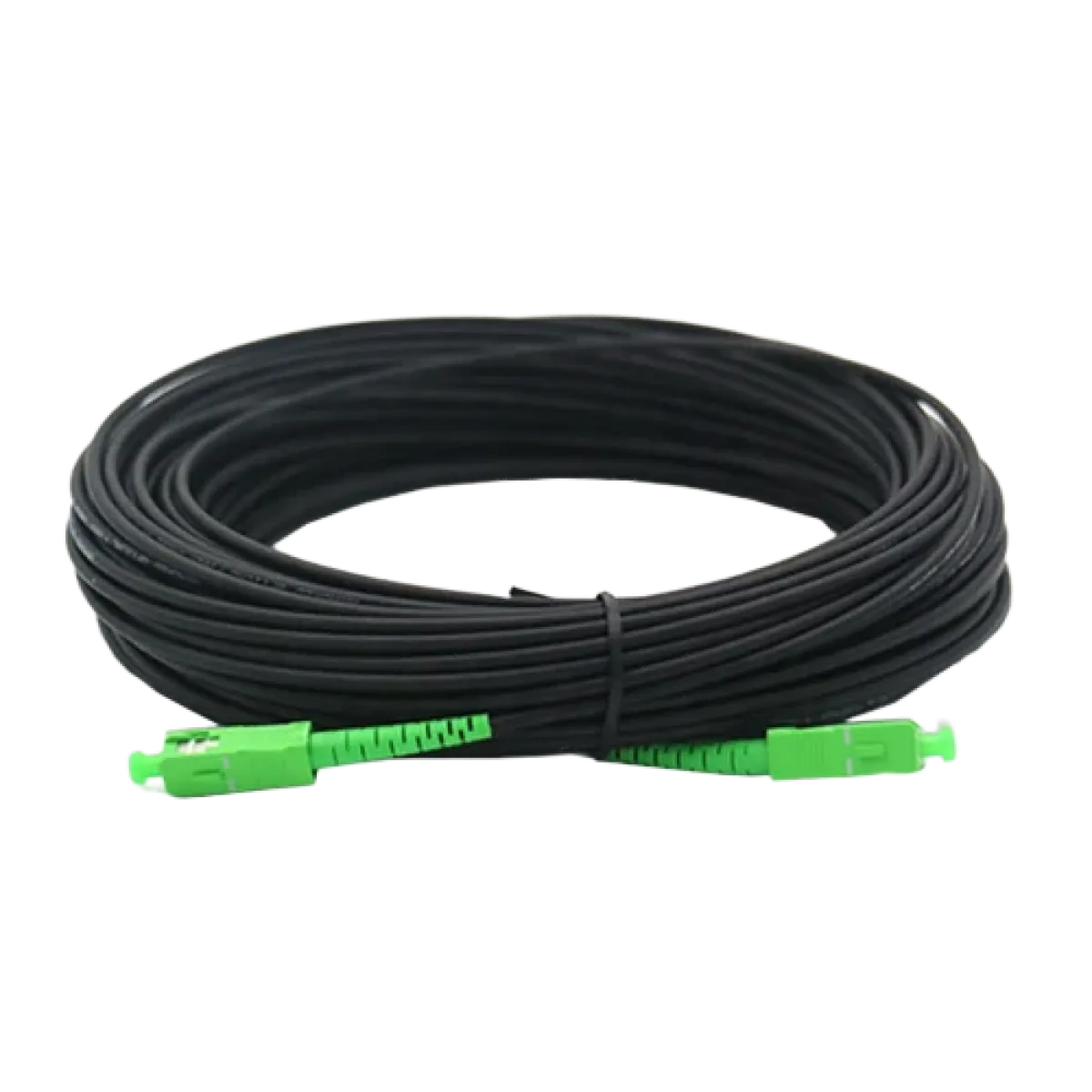 CEM SC/APC-SC/APC G652D - 1Core - Outdoor Fiber Optic Cable SM - 100m - Black
