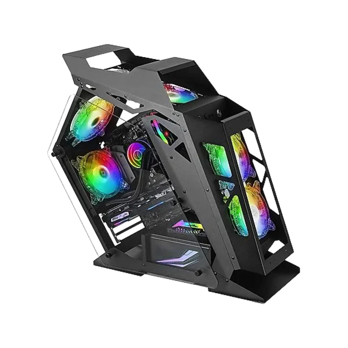 Mars (MG-MC61) MC61 Mid-tower Gaming Chassis - Black