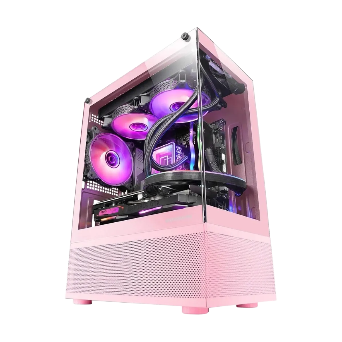 Mars (MC-SEP) Mini Tower Gaming Chassis - Pink