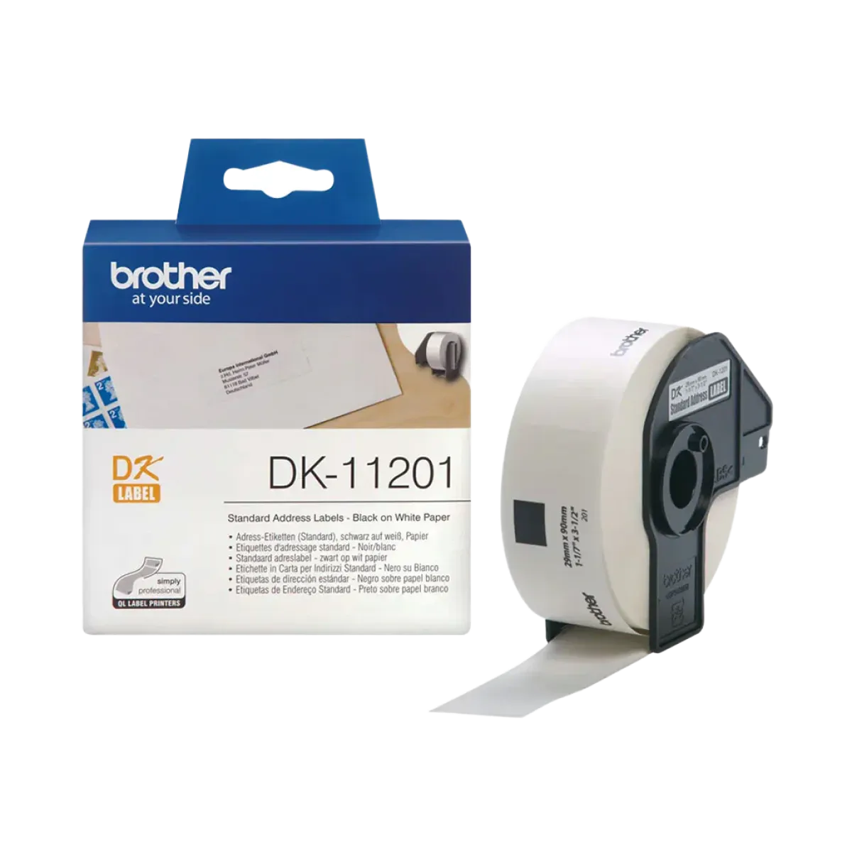 Brother (DK11201) Standard Address label 29x90mm Continuous Labels Cartridge - White
