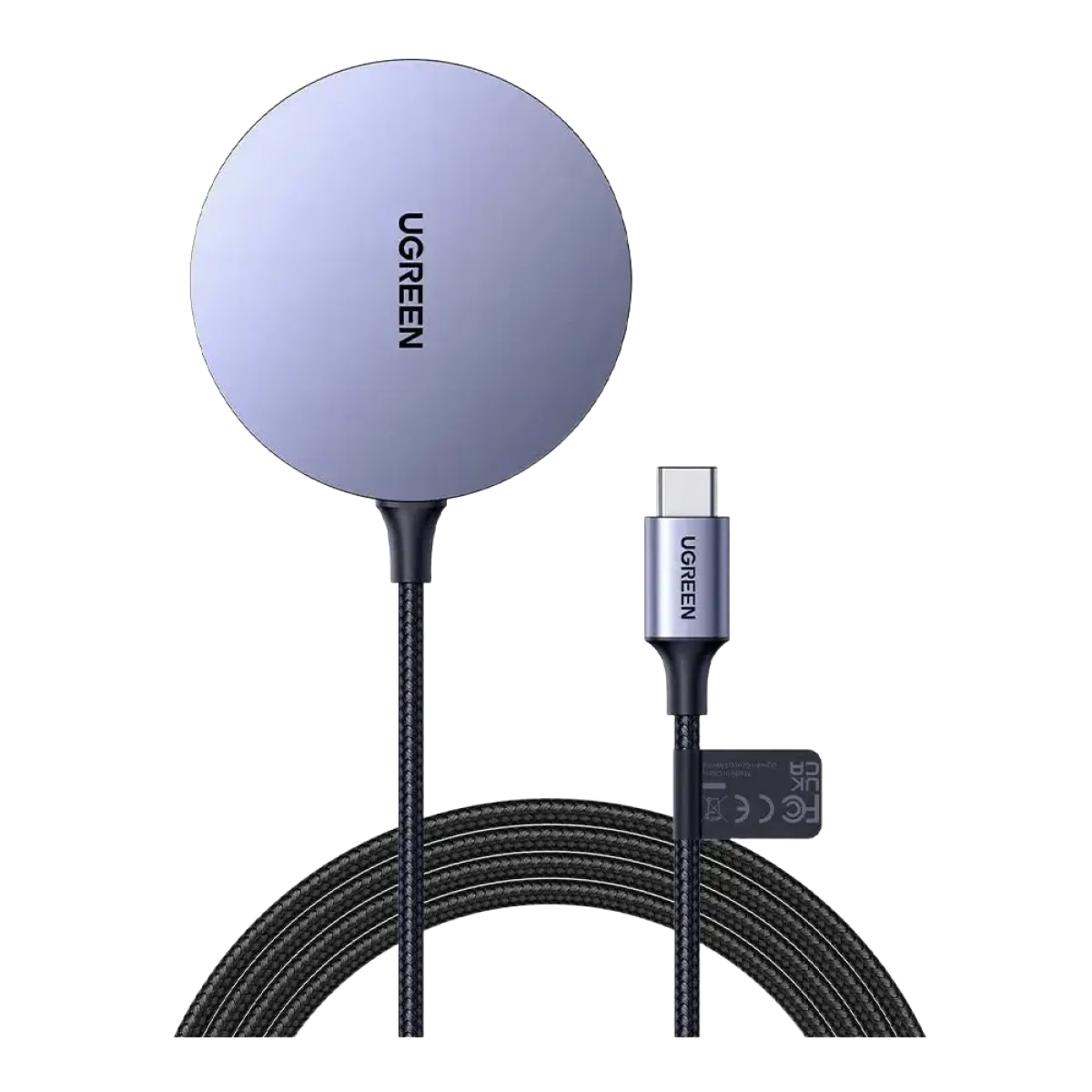 UGreen (30233) 15W Magnetic Wireless Qi Charger - Grey