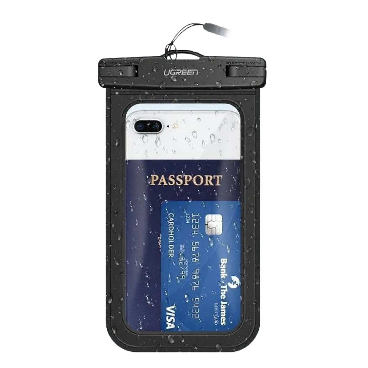 UGreen (45181) IPX9 Waterproof Case for 6.5" Mobile - Black