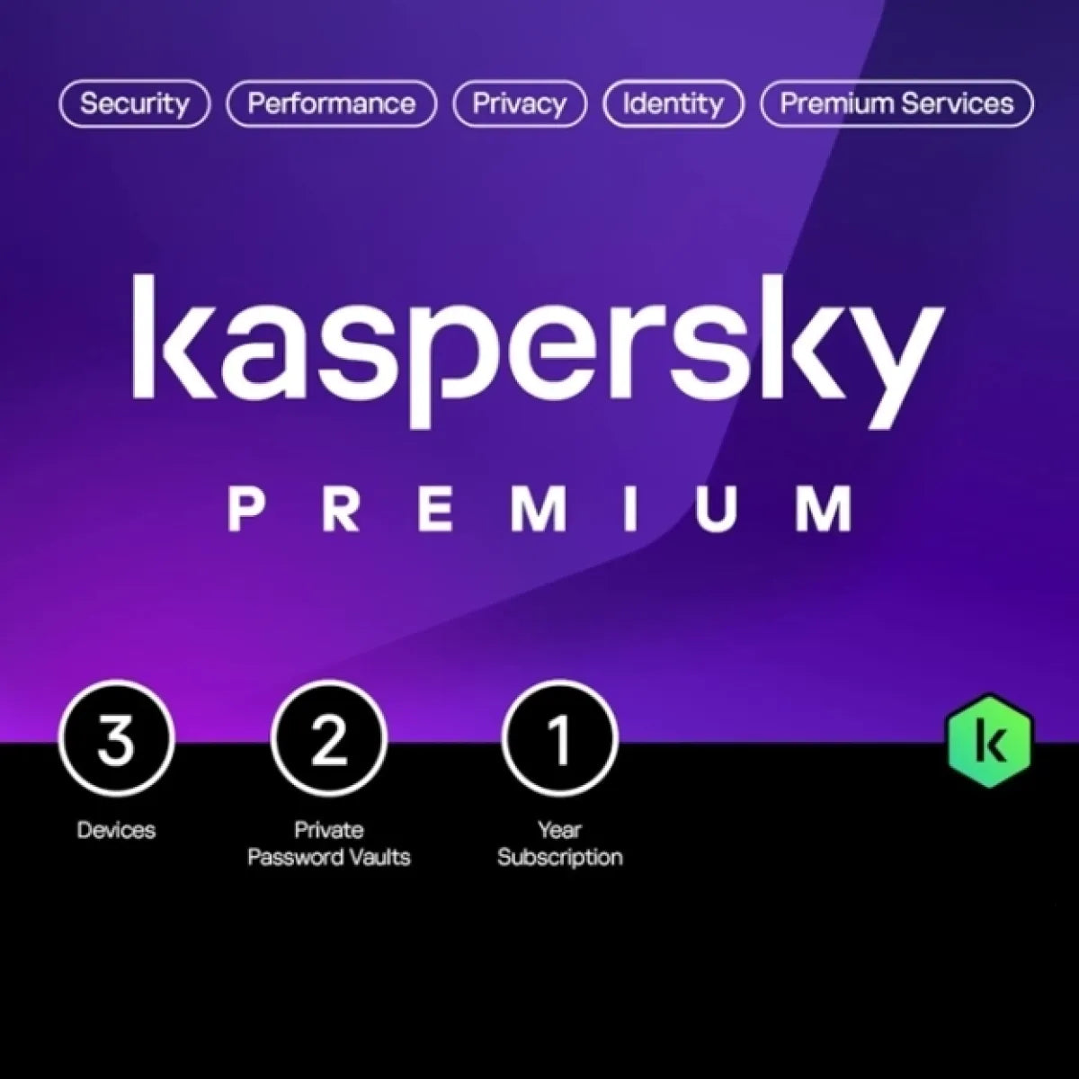 Kaspersky (KR031) Premium Security - 3 Devices - 1 Year License
