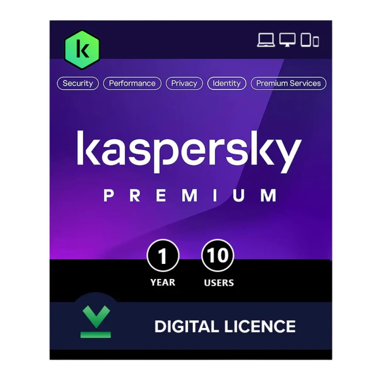 Kaspersky (KR101) Premium Security - 10 Devices - 1 Year License