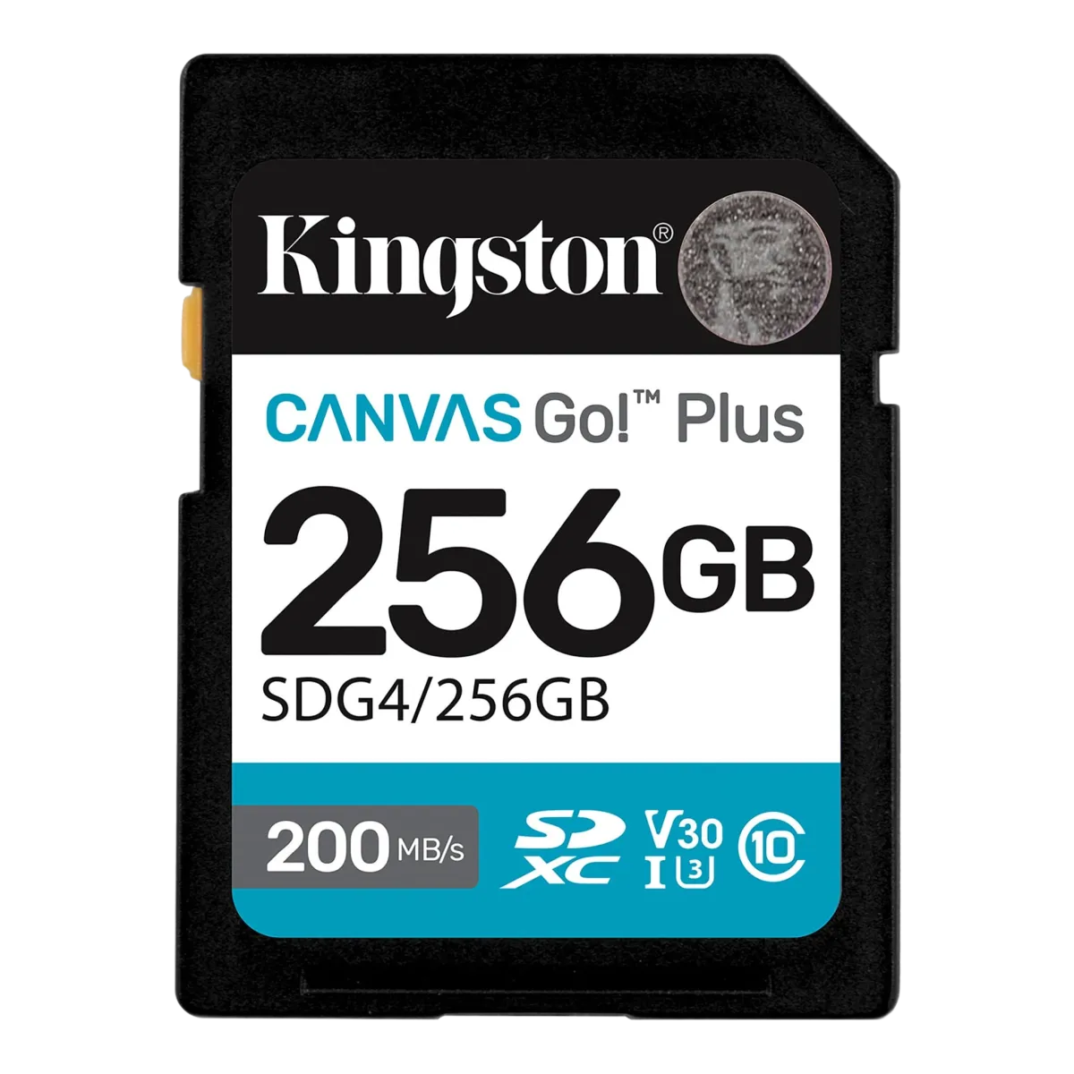 Kingston (SDCG4/256GB) 256Gb microSD Canvas Go Plus - Read 200MB/s; Write 160MB/s - Black