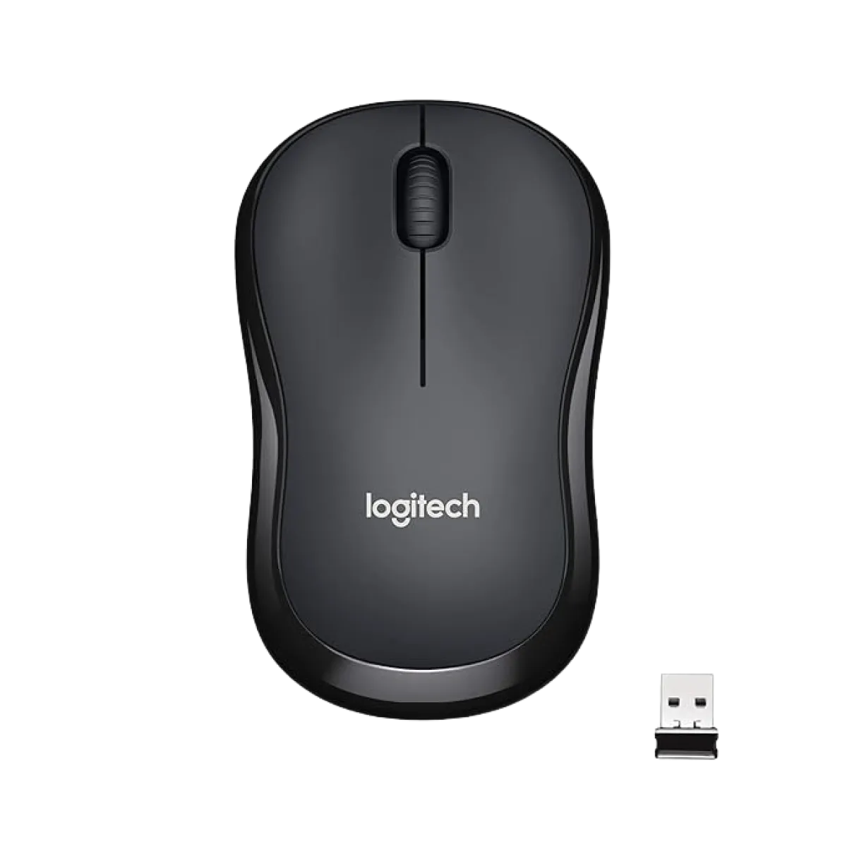 Logitech (910-006510) M221 Silent Wireless NanoUSB Mouse - 1000dpi - Charcoal Black