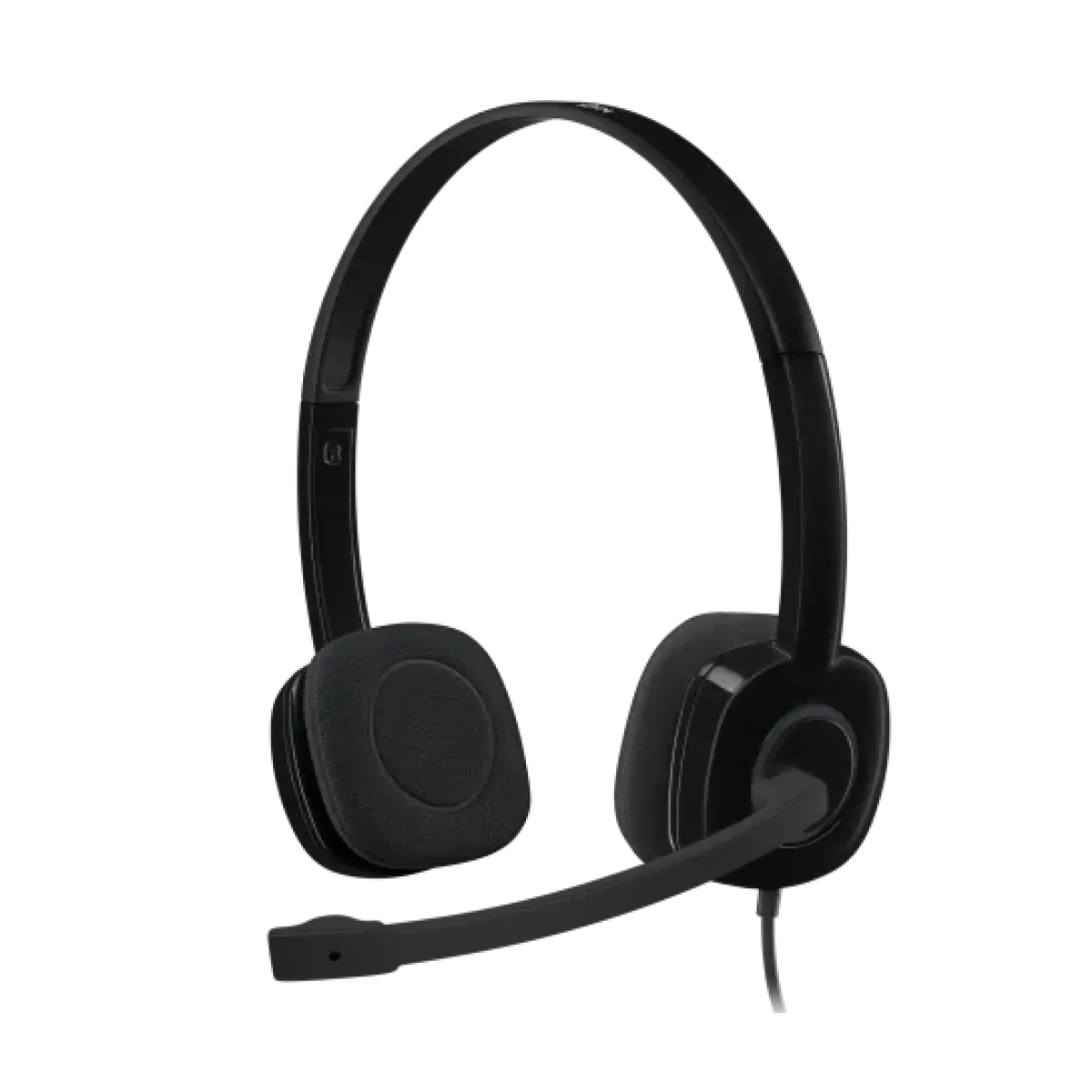 Logitech (981-000587) H151 Stereo Headset - Unidirectional Mic - 3.5mm Jack - Black