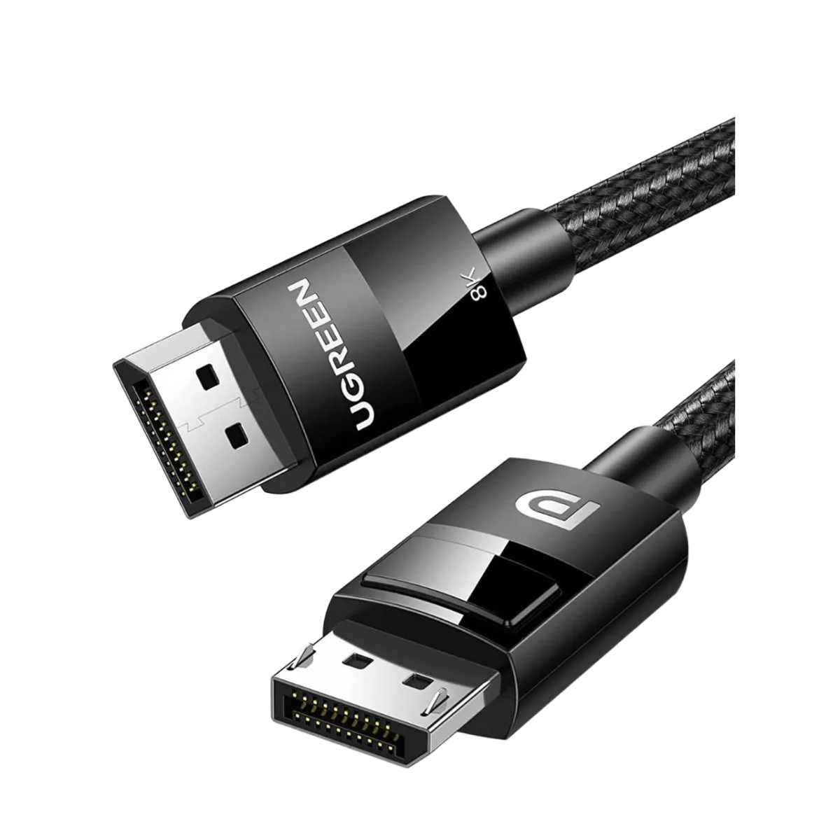 UGreen (80393) DP To DP Braided Cable (M-M) - 8K Ultra HD - 3m - Black