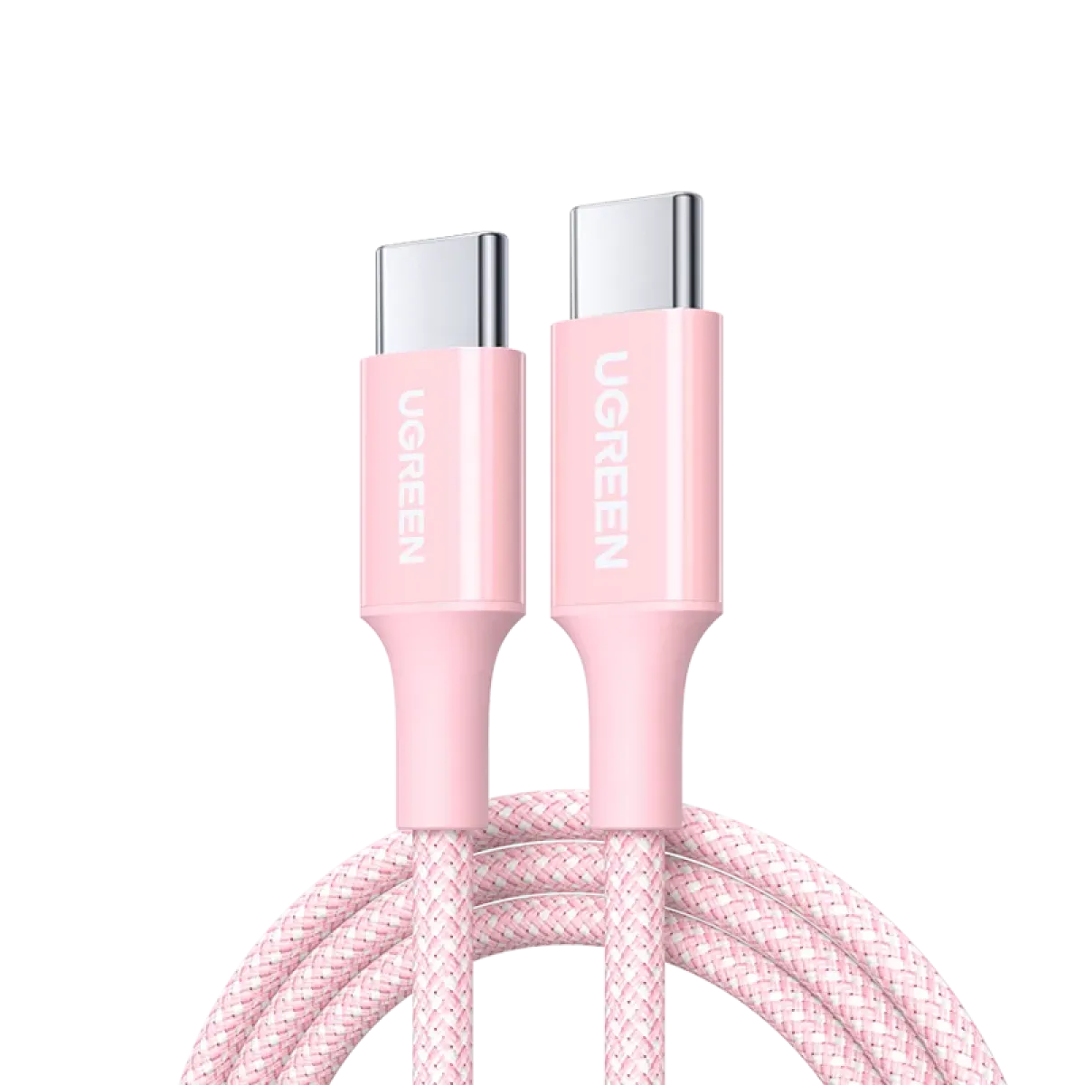 UGreen (65246) USB-C to USB-C Braided Cable (M-M) - 2m - Pink