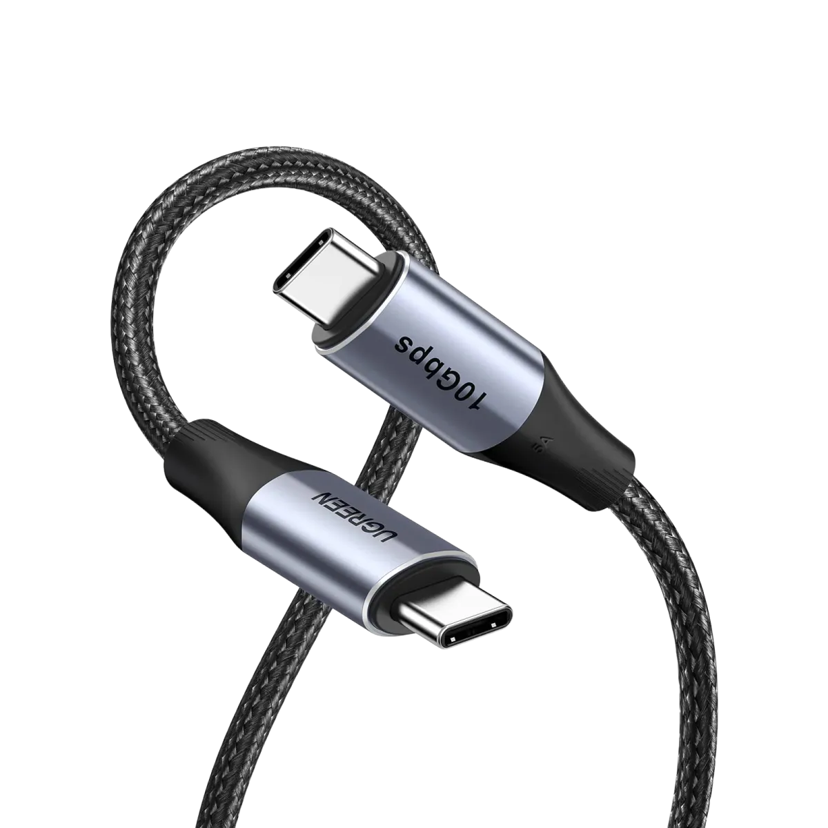 UGreen (80150) USB-C to USB-C Gen2 10Gbps Charging Cable (M-M) - 1m - Black