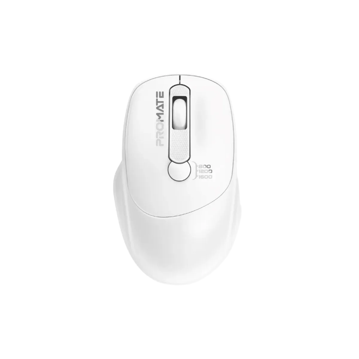 Promate (Uniglide) EZ Grip Ergonomic 2.4GHz Wireless Mouse - White